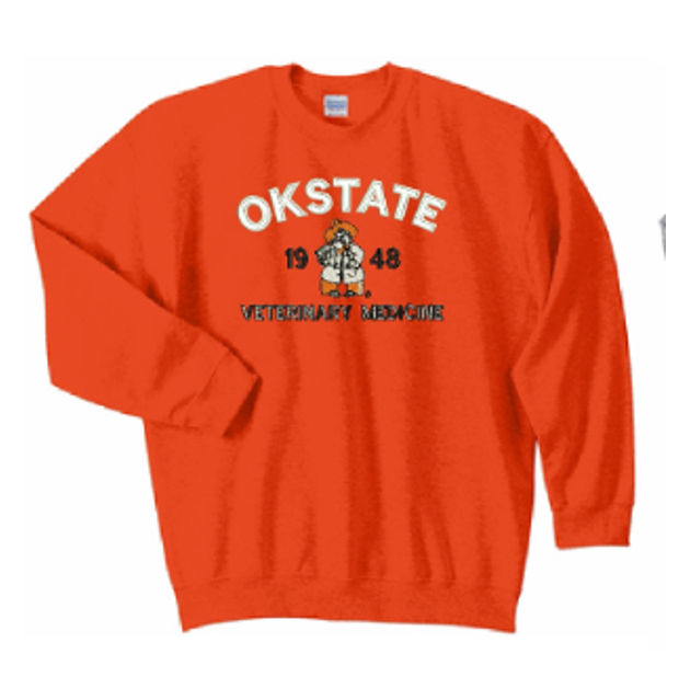 Oklahoma State Pokes Script Orange Vintage Hoodie